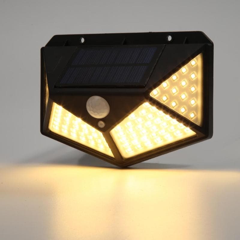 LAMPA SOLARNA Z CZUJNIKIEM RUCH I ZMIERZCHU 100LED