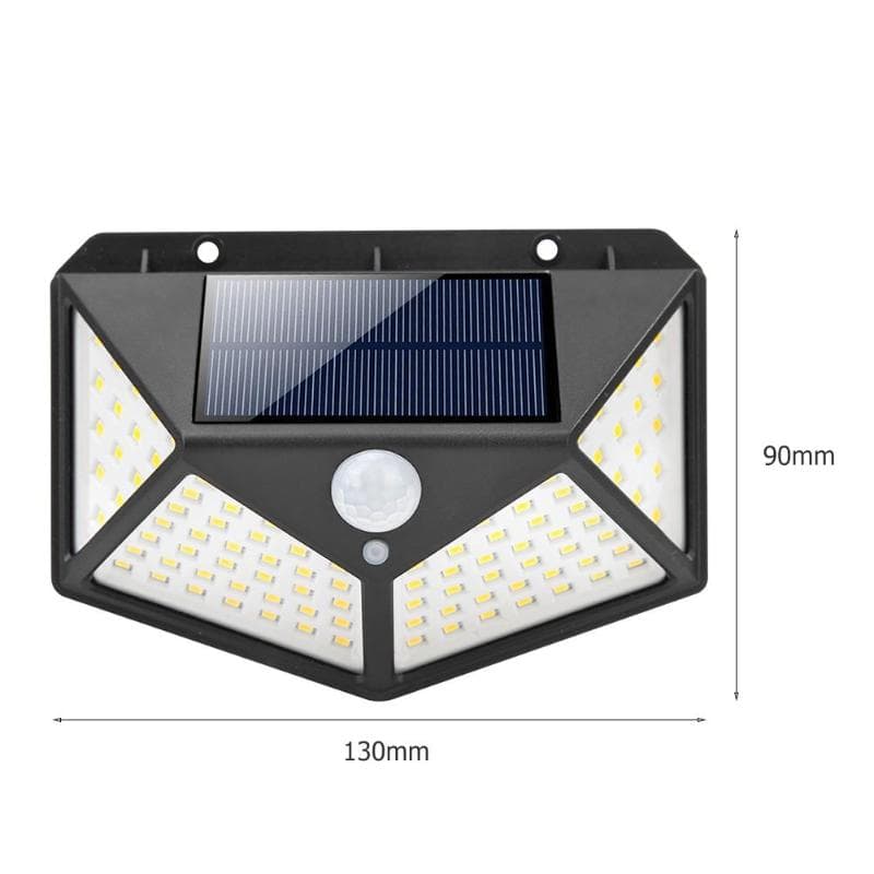 LAMPA SOLARNA Z CZUJNIKIEM RUCH I ZMIERZCHU 100LED